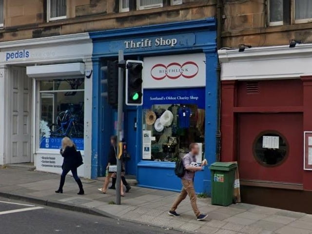 Bruntsfield Place is home to the Birthlink Thrift Shop, which has been supporting leading adoption charity Birthlink since 1957, making it the oldest charity shop in Scotland.