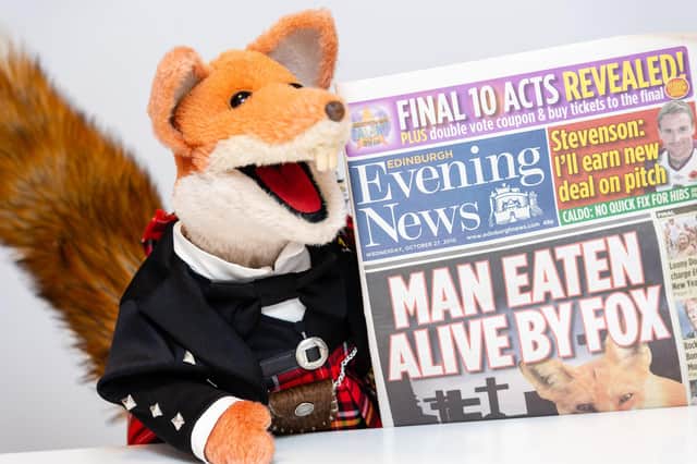 In addition to being a long-standing entertainment star, Basil Brush is also a former (guest) editor of the Edinburgh Evening News (Picture: Ian Georgeson)