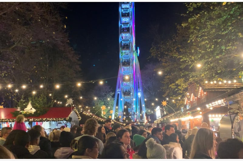 There was hardly room to move on the opening night of the Christmas Market in Edinburgh.