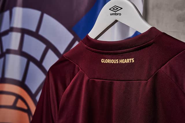 The back of the new Hearts shirt for season 2020/21. Pic: Heart of Midlothian FC.