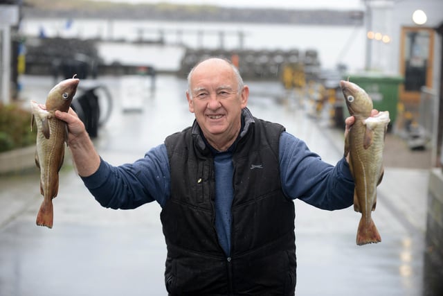 Bart Rippon from Northumberland Seafood with his cod.