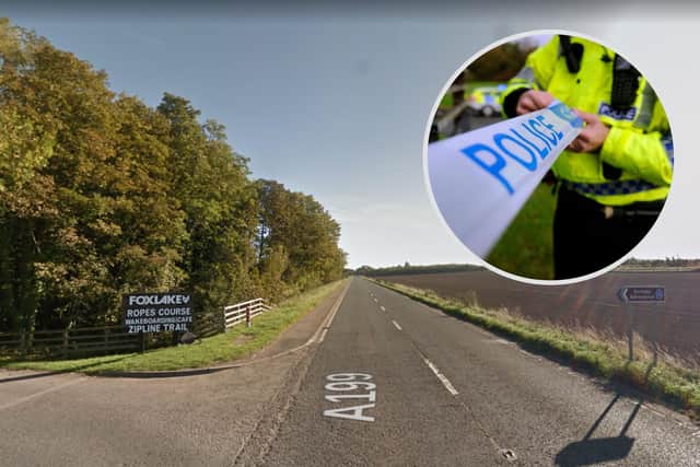 A driver has died after a collision on the A199 near Dunbar, in East Lothian.