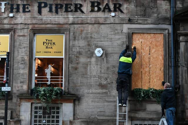 The Piper Bar in Glasgow is among the hundreds of pubs in Glasgow which have been forced to close during the ongoing coronavirus restrictions. Picture: John Devlin