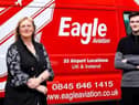 Eagle Couriers MD Fiona Deas and operations manager Samuel Milne.