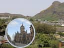 Edinburgh's Arthur's Seat and the Royal Mile (inset) were named as the two best spots in the UK to go for a walk.