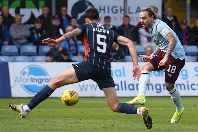 McKay in action against Ross County.  (Photo by Craig Foy / SNS Group)
