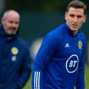 Paul Hanlon during a Scotland training session at the Oriam before tonight's clash with Czech Republic (Photo by Alan Harvey / SNS Group)
