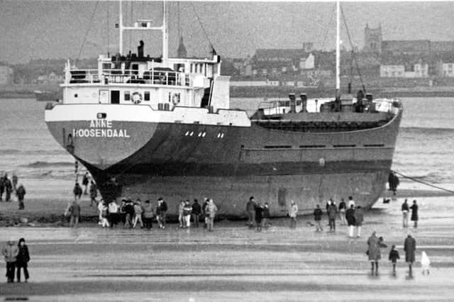 Take the year that the Dutch freighter Anne Roossendaal was left grounded on the Longscar Rocks.