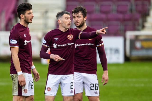 Mihai Popescu, Michael Smith and Craig Halkett have helped Hearts improve defensively.