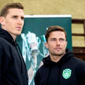Paul Hanlon, left, and Lewis Stevenson have been playing together for Hibs since 2008