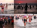 Brave swimmers at Portobello Beach gather to raise money for various women's charities.