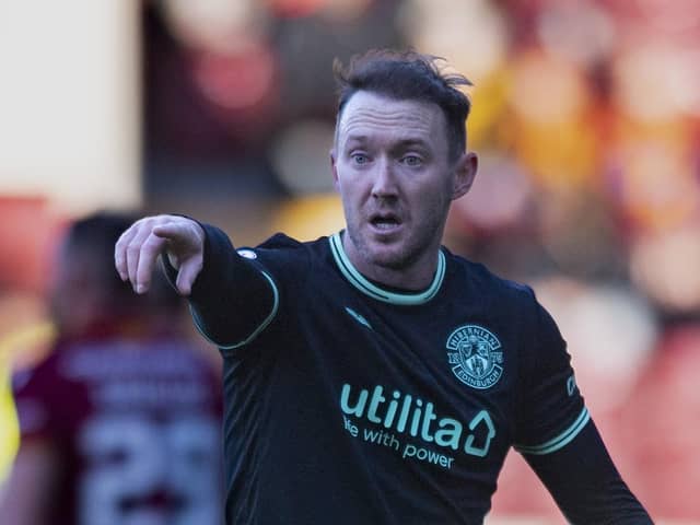 Aiden McGeady made his first league start for Hibs in the 3-2 victory over Motherwell at Fir Park. Picture: Mark Scates / SNS