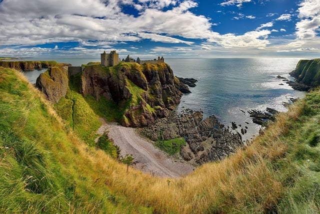 Perching on a 160ft rock formation over the North Sea, the dramatic ruins of Dunnottar Castle are an unforgettable sight to behold.  Once the formidable fortress of the Earls Marischal, this picturesque castle is also famous for being the hiding place of the Scottish Crown Jewels from Oliver Cromwell's army.
