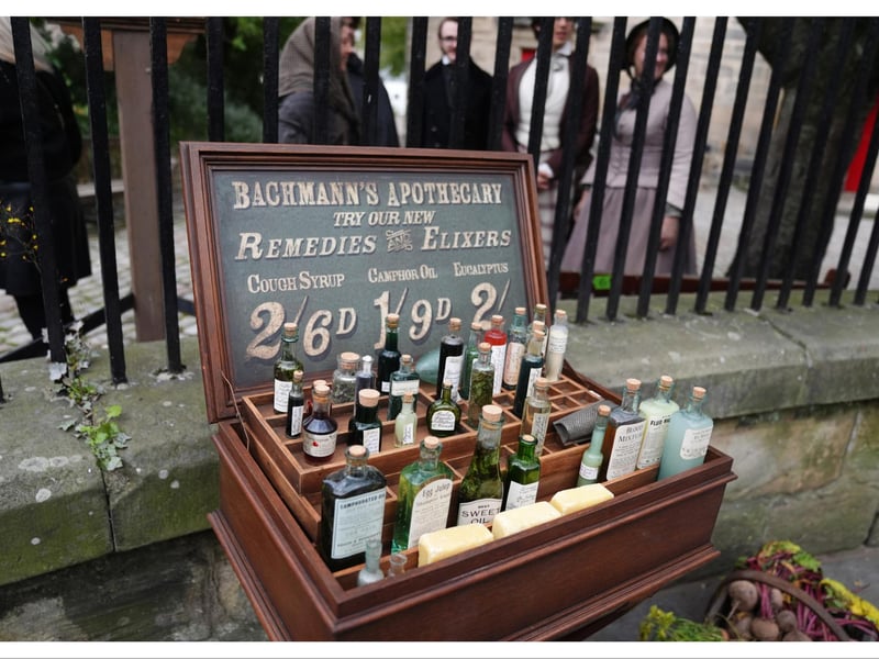 Props on set during the filming of Guillermo del Toro's Frankenstein in Edinburgh. Picture date: Friday September 13, 2024.