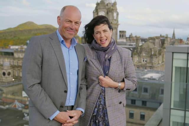 Location Location Location presenters Phil Spencer and Kirstie Allsopp found the expensive and fast-moving Edinburgh housing market challenging. (Photo credit: Channel 4)