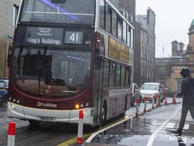 The controversial floating bus stop on George IV Bridge has now gone