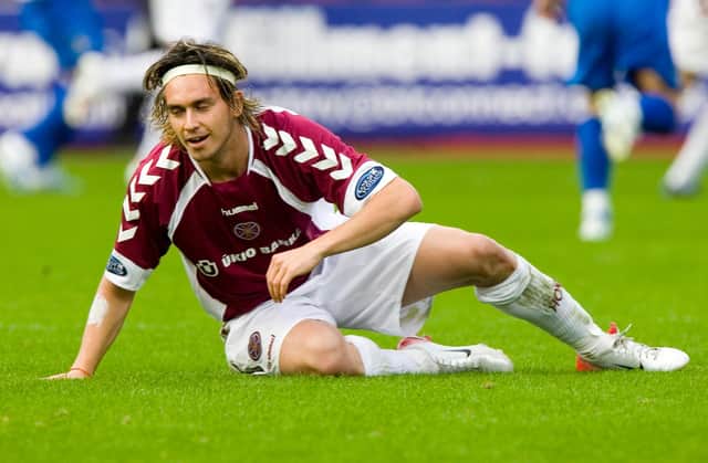 Mauricio Pinilla played only a handful of times for Hearts during a difficult period in his career. Picture: SN