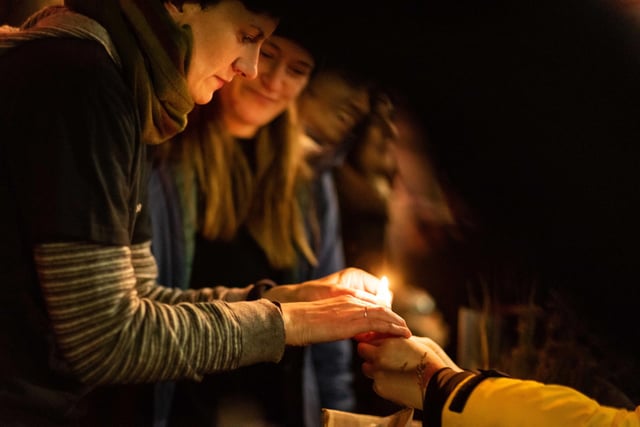Dozens gathered outside The Filmhouse during a candle-lit vigil following news of its closure. Copyright James Armandary Photography