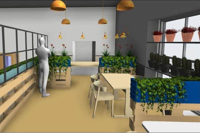 Students got involved to help design the interior space of a local café set-up to reduce the gap between food poverty and food waste.