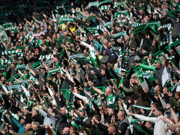 Hibs will be backed by more than 3,000 fans at McDiarmid Park