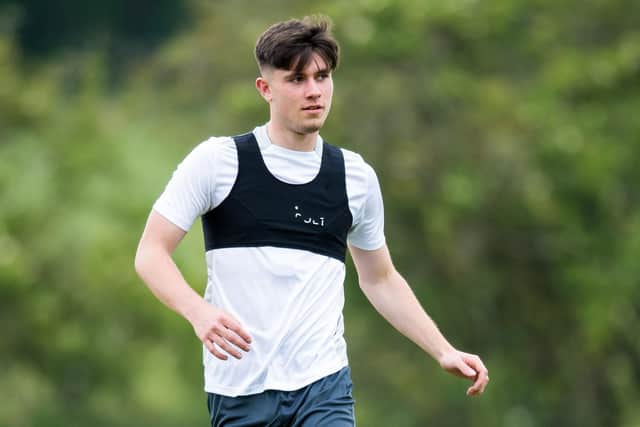 Connor Young's exploits for Hibs Under-18s earned him a call-up to the senior squad