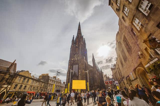 The Royal Mile is normally thronged with visitors during Edinburgh's main summer festivals season. Picture: Mihaela Bodlovic