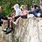 King Charles III meets members of the public during his visit to Kinneil House in Edinburgh, marking the first Holyrood Week since his coronation