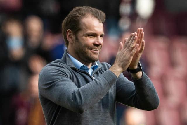 Hearts manager Robbie Neilson hopes supporter who continue to doubt him will move on and celebrate the progress being made at the club. Picture Alan Harvey / SNS