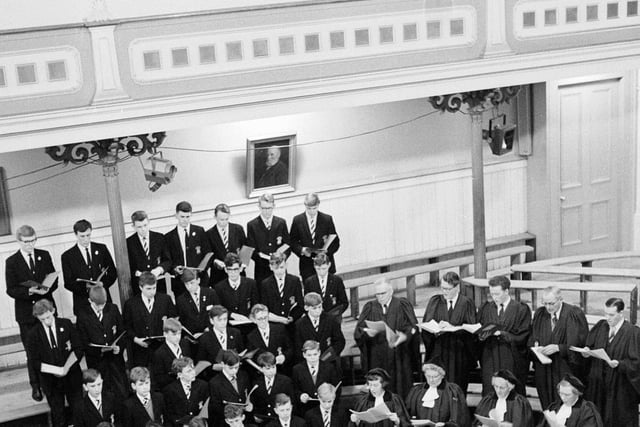 A St George's Singers and Royal High School Choir Recital in December 1963.