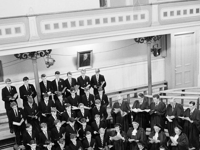 A St George's Singers and Royal High School Choir Recital in December 1963.