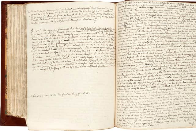 Sir Walter Scott's original working manuscript of Rob Roy is now in the collection of the National Library of Scotland. Picture: Sotheby's