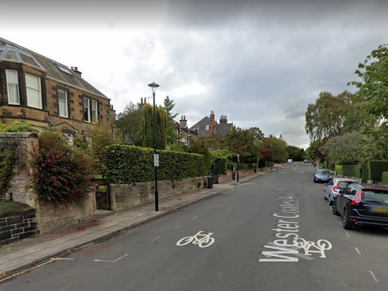 Wester Coates Avenue near Murrayfield comes in second, with average house prices around £1,615,000.