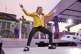 Sir Rod Stewart will perform at the Castle Esplanade in Edinburgh this week, playing not one, but two gigs. Here he is pictured performing during the Platinum Party at the Palace staged in front of Buckingham Palace, London, on day three of the Platinum Jubilee celebrations for Queen Elizabeth II. Photo: PA