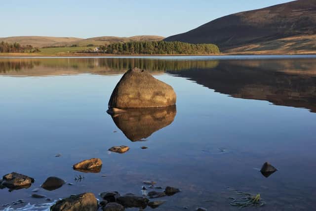 Emergency services were called to Threipmuir Reservoir, Balerno, at 5:35pm on Wednesday, after a man in his thirties fell from a dinghy he was sharing with a group of friends.