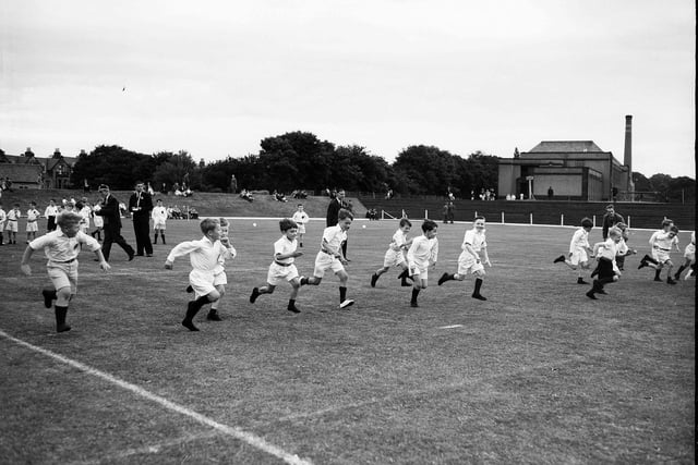 The under-8s 75 yard race at the George Watson's Boys School sports day in July 1959.