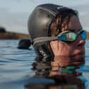 Caroline O'Donnell, 43, a mother of three from Glasgow, who said she has discovered that wild swimming in local lochs has helped her mental health.