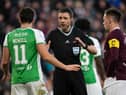 Kevin Clancy refereed the 3-0 victory to Hearts over rivals Hibs in the cinch Premiership earlier this year. Picture: SNS