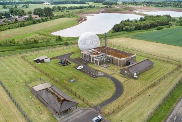 The Golf Ball is a now inactive NATO spy base, or an Intercontinental Ballistic Missile early-warning radar, with a disused Satcom satellite ground listening station.