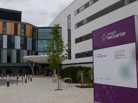 A view of the new Edinburgh Sick Kids Hospital.