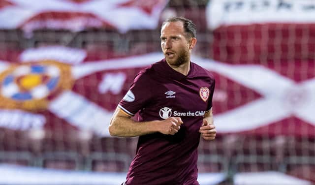 Aidy White is enjoying playing further forward for Hearts.