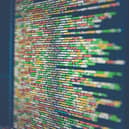 Code on computer monitor