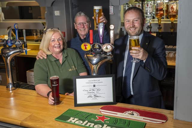 The Waverley Inn, on Southhouse Broadway, was given a Community Hero Award by Scottish Labour MP for Edinburgh South Ian Murray.