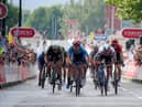 INEOS Grenadiers' Ethan Hayter wins stage five of the AJ Bell Tour of Britain from Alderley Park to Warrington. The event concludes in with two stages in Scotland this weekend.