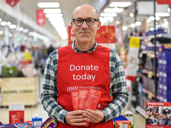People could make a real difference to their local foodbank by volunteering at a nearby Tesco store.