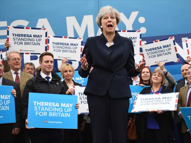 Theresa May's disastrous decision to call a general election in 2017 has a lesson for Nicola Sturgeon (Picture: Justin Tallis/WPA Pool/Getty Images)