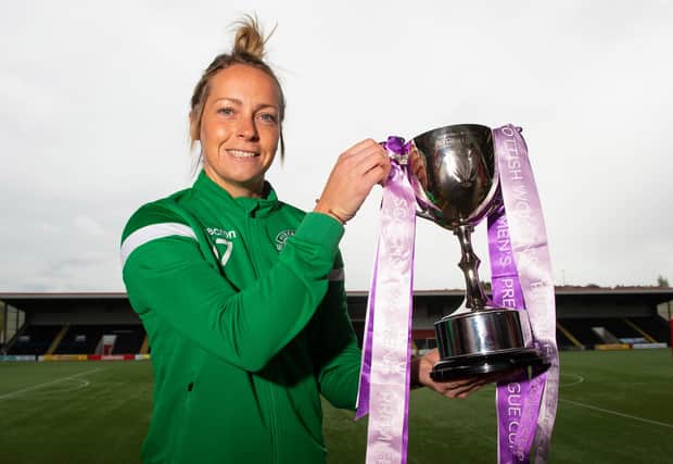 Hibernian's Joelle Murray is hoping to get her hands on the SPWL Cup again