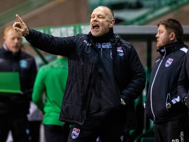 John Hughes was delighted with Ross County's win at Easter Road. Picture: SNS