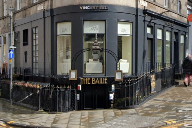 Drinkers can bring along their pups to The Bailie Bar on St Stephen Street in Edinburgh's Stockbridge. One reviewer gave the pub five stars, and said it was "dog-friendly and human friendly" with "good food, cask beers, fine whiskies".