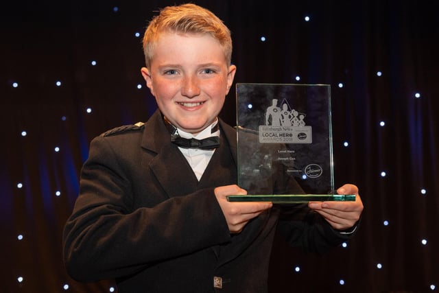 This young lad is known as a local Edinburgh hero. Joseph Cox from Leith was only 12 when he set up his own charity. The organisation, 'Socks for the Streets', provided socks, sleeping bags, blankets and clothes to people sleeping rough in the Capital. Cox won several prizes for his efforts, including a Young Scot Awards and a Local Hero Award.