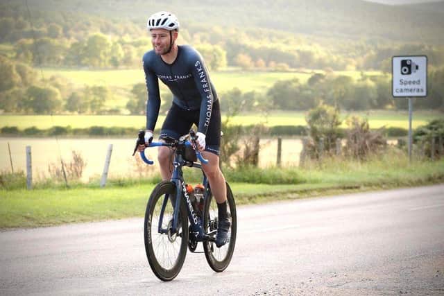 Josh Quigley clocking up 2,179.66 miles (3508kms) to beat Australian pro-cyclist Jack Thompson's record by two miles